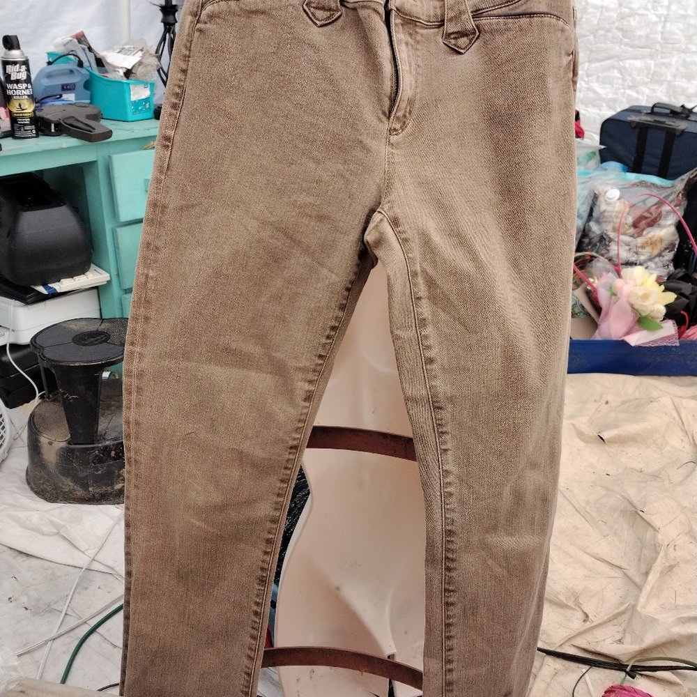 lauren by ralph lauren jeans quality fashion women's jeans beige size 4